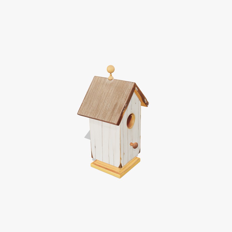Rustic Birdhouse Model Pack with Detailed Textures